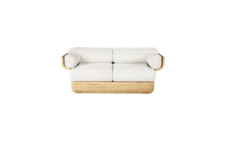 Basket Sofa van GUBI in Lorkey, Limonta (40, Standard), 2 seater, Rattan – productfoto 6 van 7