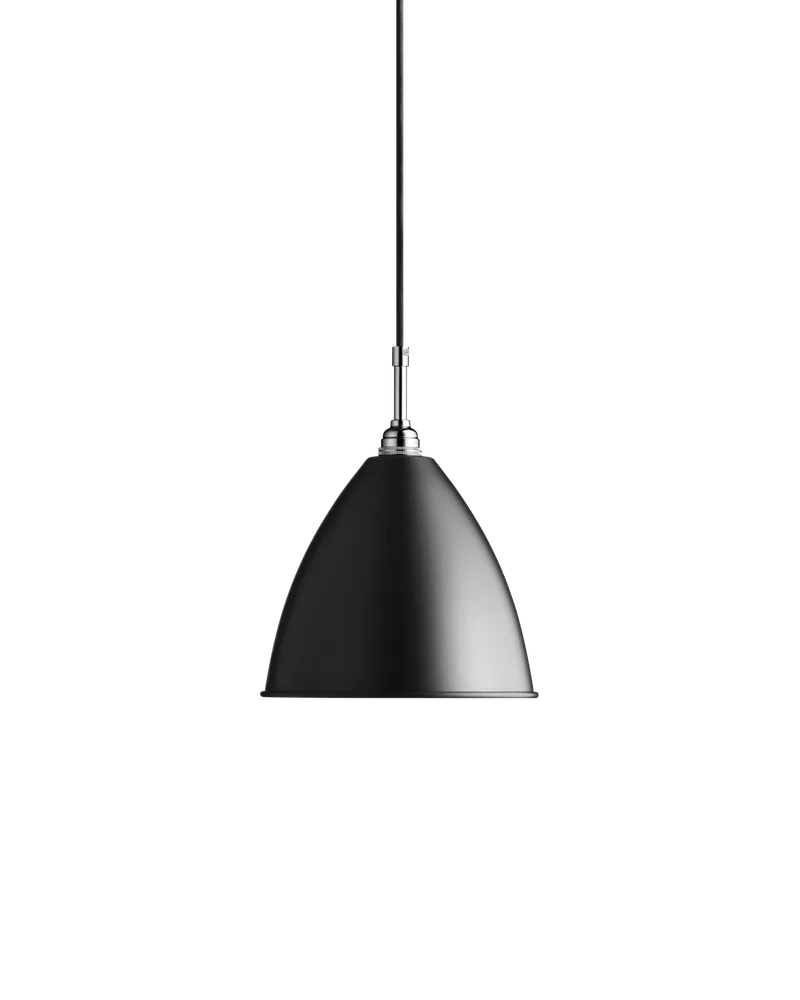 Bestlite BL9 Pendant de GUBI en Black Semi Matt, Chrome, Ø21 × 18 cm, EU – photo du produit 2 sur 2