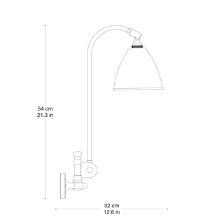 Bestlite BL6 Wall Lamp by GUBI in Black Brass, Black Brass, EU – product photo 1 of 3