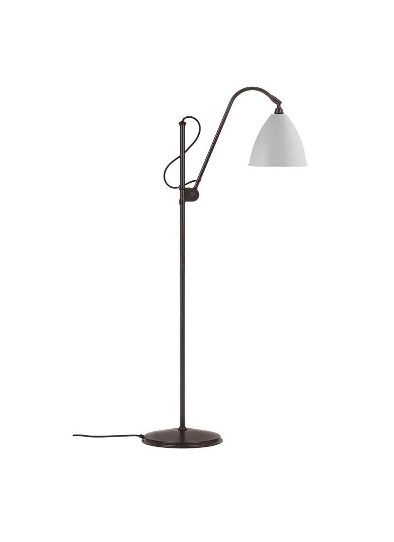 Bestlite BL3 Floor Lamp by GUBI in White Semi Matt, Black Brass, Ø21 × 18 cm, EU – product photo 3 of 3