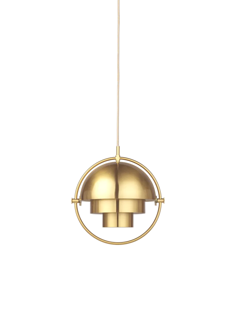 Multi-Lite Pendant by GUBI in Shiny Brass, Brass, Ø22,5 × 11 cm, EU – product photo