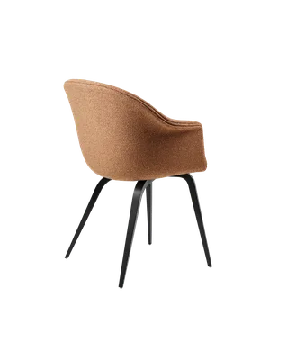 Bat Dining Chair, Fully Upholstered by GUBI in Around Bouclé, Dedar (032, Standard), Wood base, Black Stained Beech – product photo 3 of 4