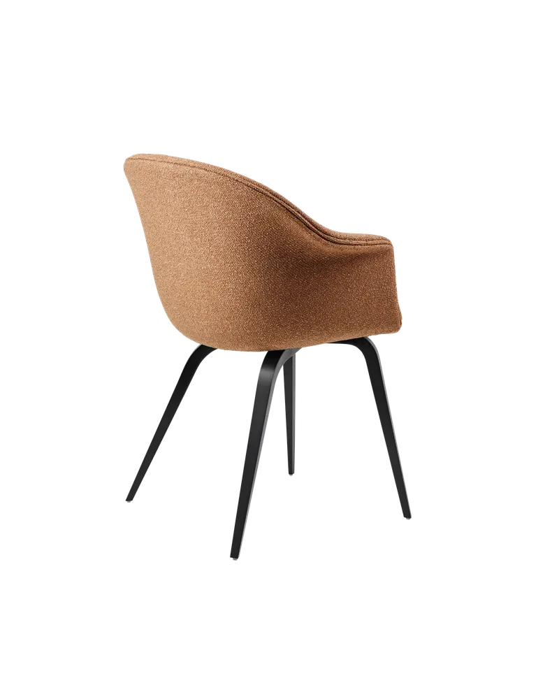 Bat Dining Chair, Fully Upholstered by GUBI in Around Bouclé, Dedar (032, Standard), Wood base, Black Stained Beech – product photo 3 of 4