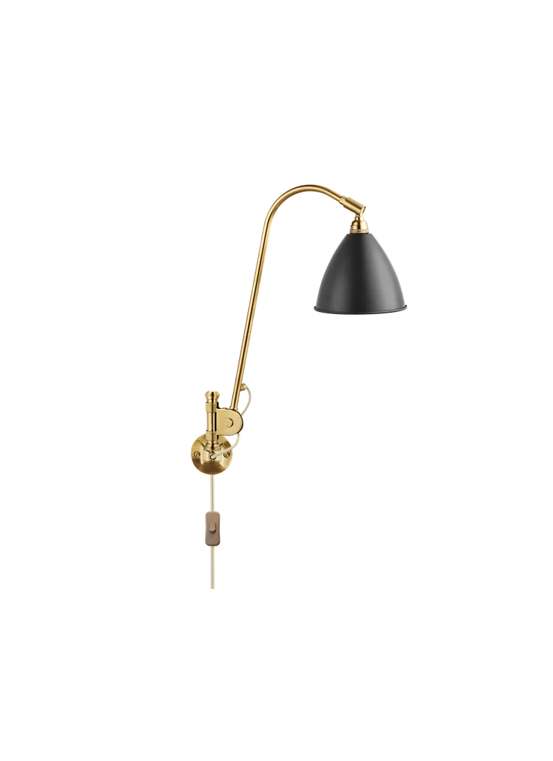 Bestlite BL6 Wall Lamp by GUBI in Black Semi Matt, Brass, EU – product photo 3 of 3