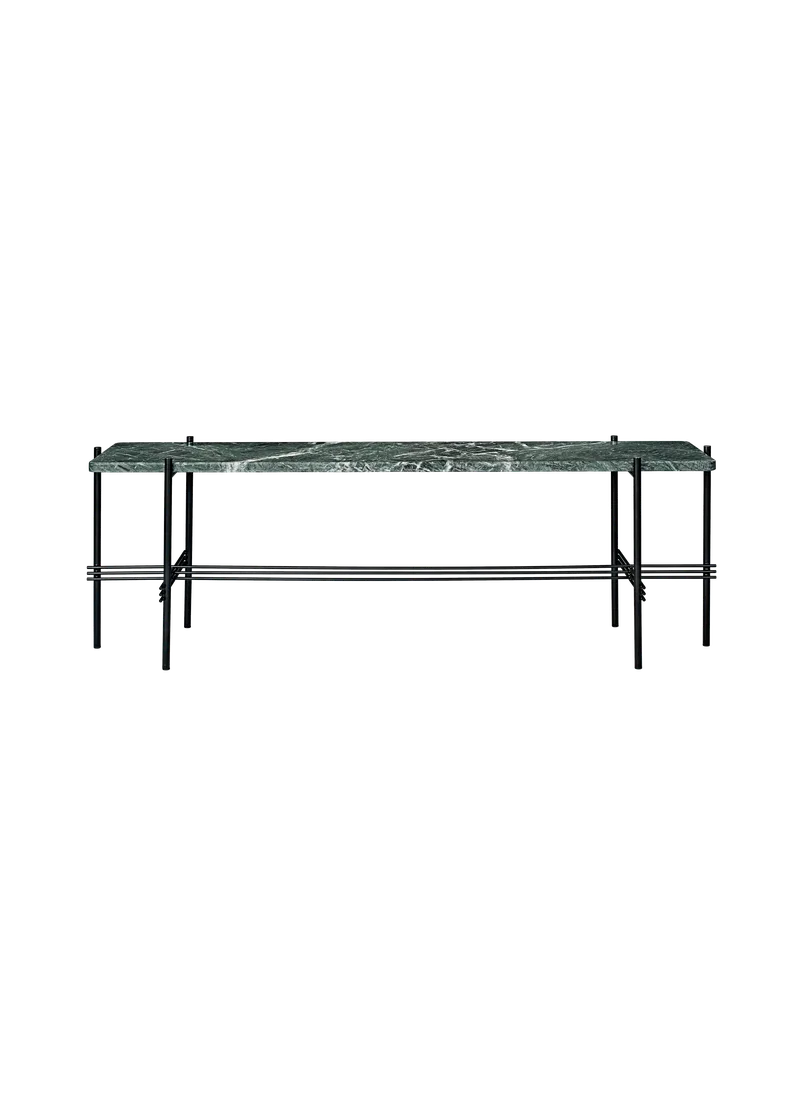 TS Console von GUBI in Green Guatemala Marble, Black base, 120 × 30 × 40 cm – Produktfoto