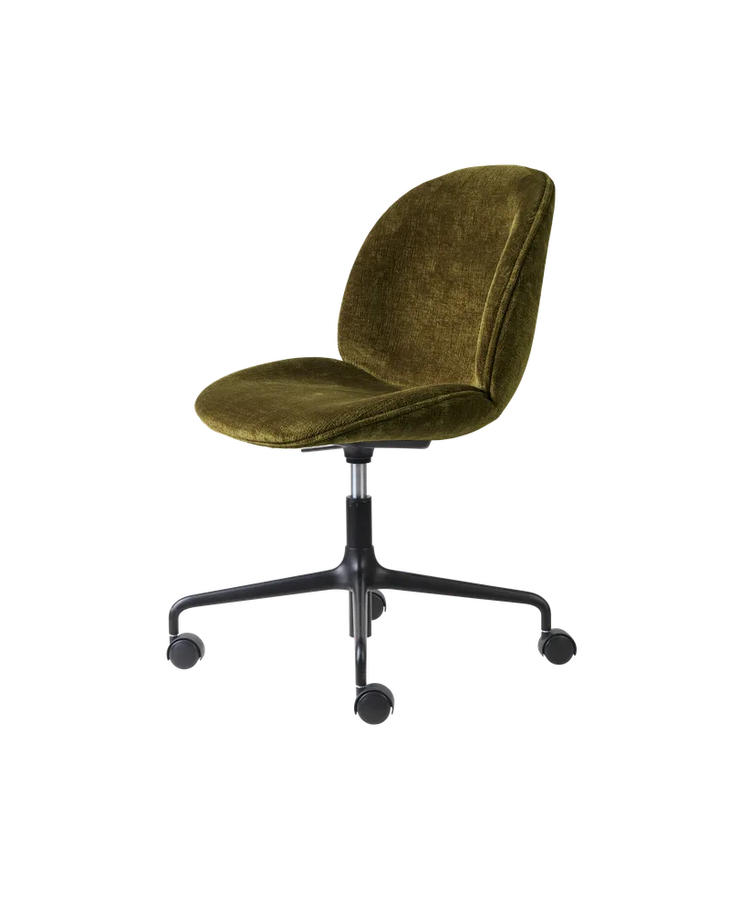 Beetle Meeting Chair, Fully Upholstered by GUBI in Mumble, Glamour Group (40, Standard), Height adjustable 4-star base w. castors, Matt Black – product photo 2 of 2