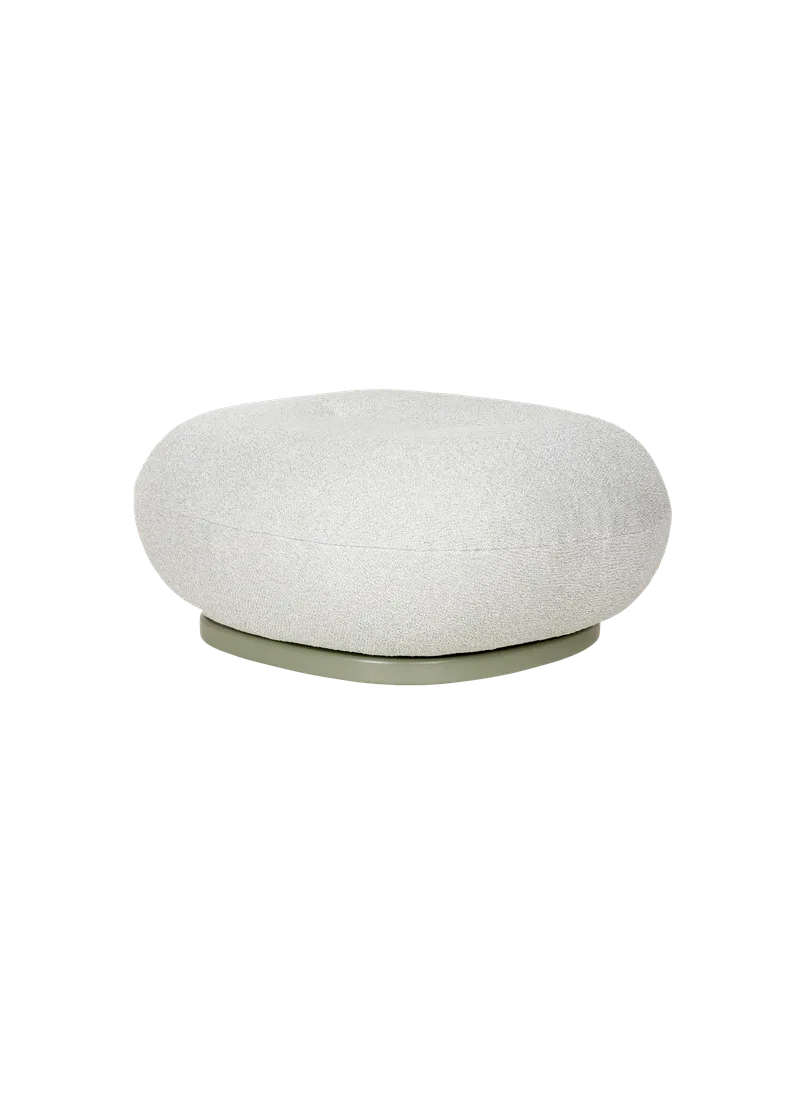 Pacha Ottoman, Outdoor de GUBI en Libera, Dedar (003, Standard), Moss Gray, Swivel – photo du produit