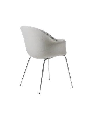 Bat Dining Chair, Fully Upholstered by GUBI in Remix 3, Kvadrat (123, Standard), Conic base, Chrome – product photo 4 of 4