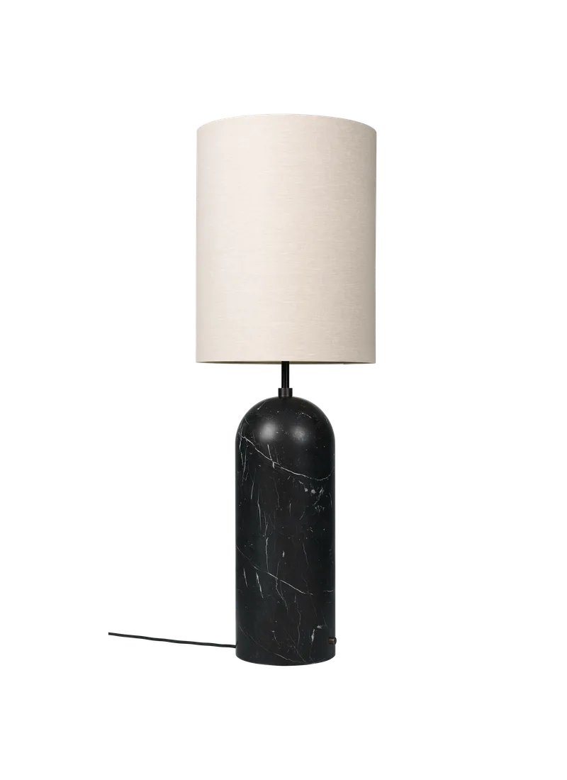Gravity Floor Lamp - XL by GUBI in Black Marble, Canvas, 130 cm, EU – product photo