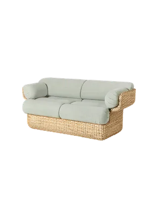 Basket Sofa van GUBI in Drive, Glamour Group (1115, Standard), 2 seater, Rattan – productfoto 10 van 10