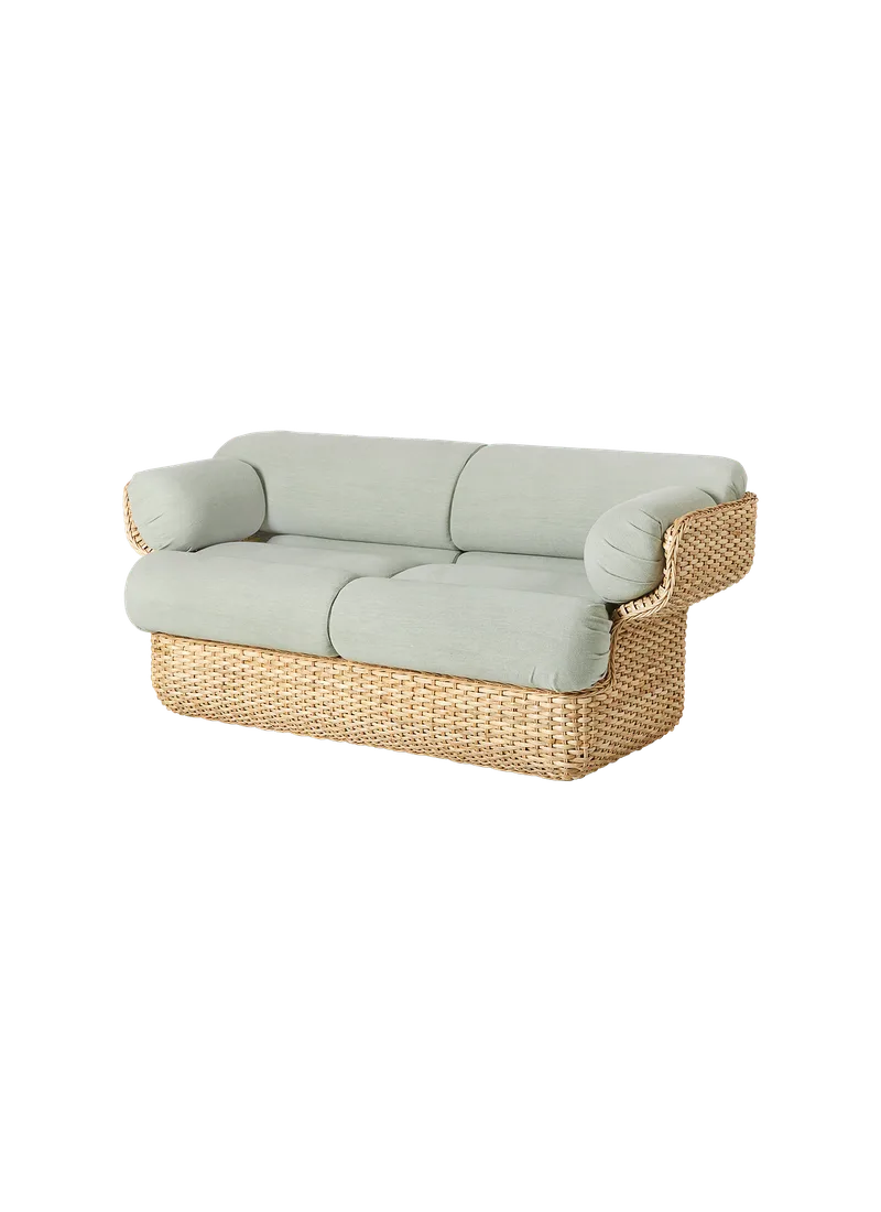 Basket Sofa van GUBI in Drive, Glamour Group (1115, Standard), 2 seater, Rattan – productfoto 10 van 10
