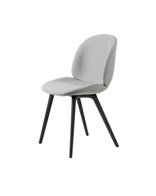 Beetle Dining Chair, Fully Upholstered von GUBI in Remix 3, Kvadrat (123, Standard), Plastic base, Black – Produktfoto 5 von 5