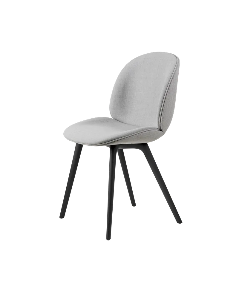Beetle Dining Chair, Fully Upholstered von GUBI in Remix 3, Kvadrat (123, Standard), Plastic base, Black – Produktfoto 5 von 5