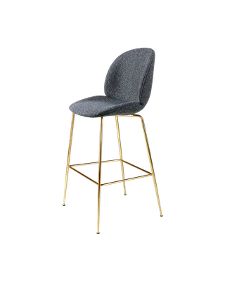 Beetle Bar Chair, Fully Upholstered by GUBI in Around Bouclé, Dedar (023, Standard), Brass Semi Matt, Conic base – product photo 4 of 4