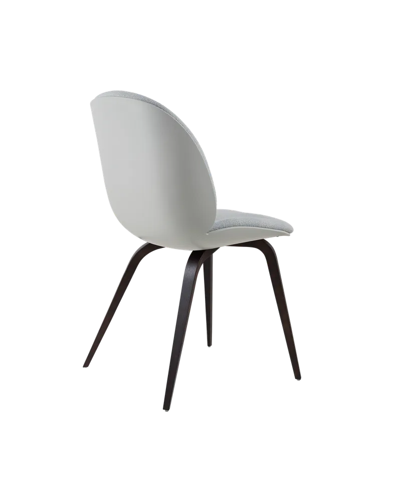 Beetle Dining Chair, Front Upholstered by GUBI in Kvadrat Sahco, Acca Stripe 0731, Smoked Oak, Lunar Gray – product photo 4 of 5