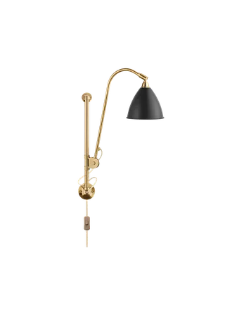 Bestlite BL5 Wall Lamp van GUBI in Black Semi Matt, Brass, EU – productfoto 3 van 3