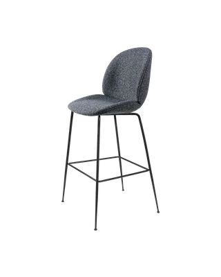 Beetle Bar Chair, Fully Upholstered by GUBI in Around Bouclé, Dedar (023, Standard), Matt Black, Conic base – product photo 4 of 4