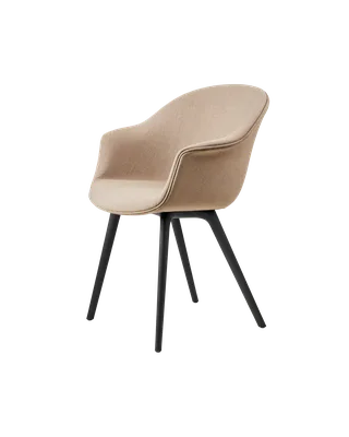 Bat Dining Chair, Fully Upholstered by GUBI in Remix 3, Kvadrat (233, Standard), Plastic base, Black – product photo 4 of 4