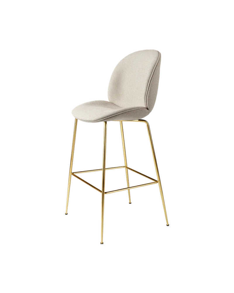 Beetle Bar Chair, Fully Upholstered van GUBI in Tempt, Gabriel (61168, Standard), Brass Semi Matt, Conic base – productfoto 4 van 4