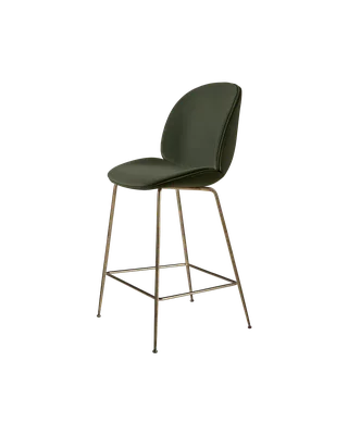 Beetle Counter Chair, Fully Upholstered de GUBI en Conic base, Antique Brass, Sunday, Dedar (018, Standard) – photo du produit 4 sur 4