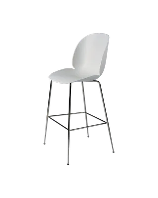 Beetle Bar Chair, Un-Upholstered by GUBI in Lunar Gray, Black Chrome, Conic base – product photo 3 of 3
