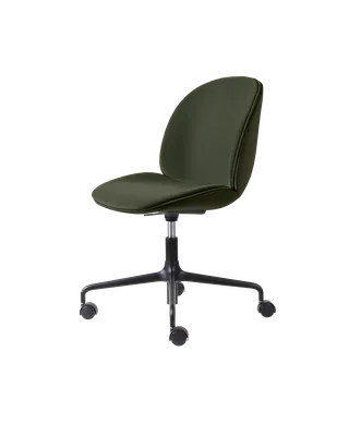 Beetle Meeting Chair, Fully Upholstered von GUBI in Sunday, Dedar (018, Standard), Height adjustable 4-star base w. castors, Matt Black – Produktfoto 2 von 2
