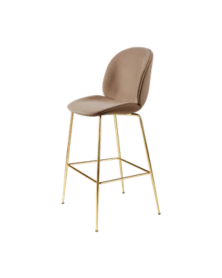 Beetle Bar Chair, Fully Upholstered by GUBI in Sunday, Dedar (034, Standard), Brass Semi Matt, Conic base – product photo 4 of 4