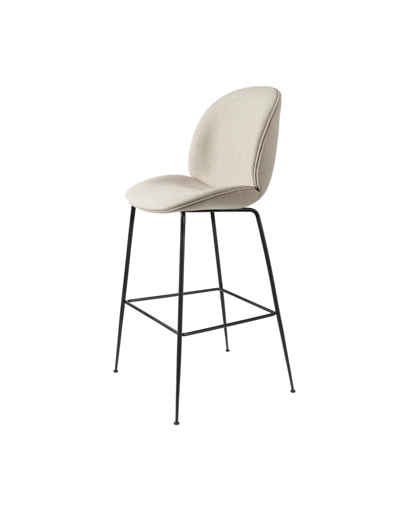 Beetle Bar Chair, Fully Upholstered von GUBI in Tempt, Gabriel (61168, Standard), Matt Black, Conic base – Produktfoto 4 von 4