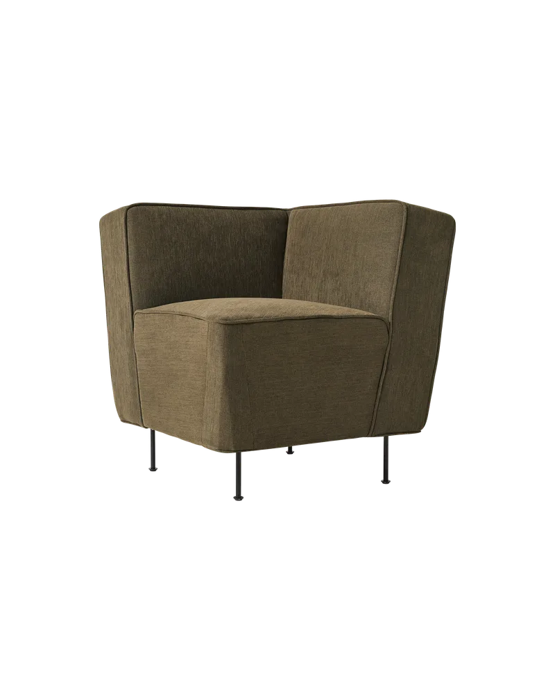 Modern Line Dining by GUBI in Corner, Guest, Kvadrat (0270, Standard) – product photo