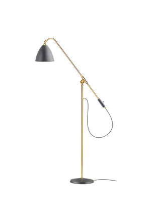 Bestlite BL4 Floor Lamp by GUBI in Grey Semi Matt, Brass, EU – product photo 3 of 3