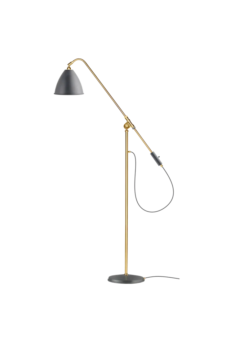 Bestlite BL4 Floor Lamp by GUBI in Grey Semi Matt, Brass, EU – product photo 3 of 3