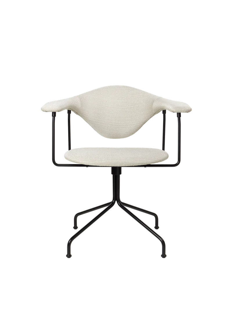 Masculo Meeting Chair, Fully Upholstered by GUBI in Eero Special FR, Dedar (106, Standard), Black – product photo