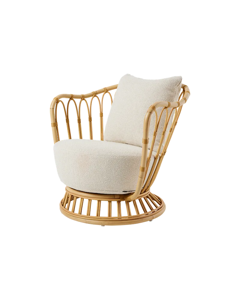 Grace Lounge Chair, Outdoor van GUBI in Natural Tone, Plutarco, Limonta (221 Standard), Plutarco, Limonta (221 Standard) – productfoto