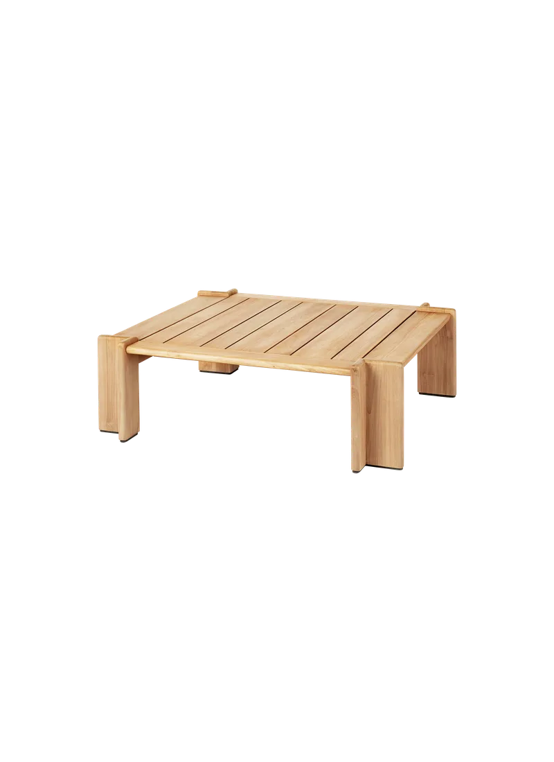 Atmosfera Coffee Table van GUBI in Natural teak, Natural teak, 113 × 100 cm – productfoto 1 van 7