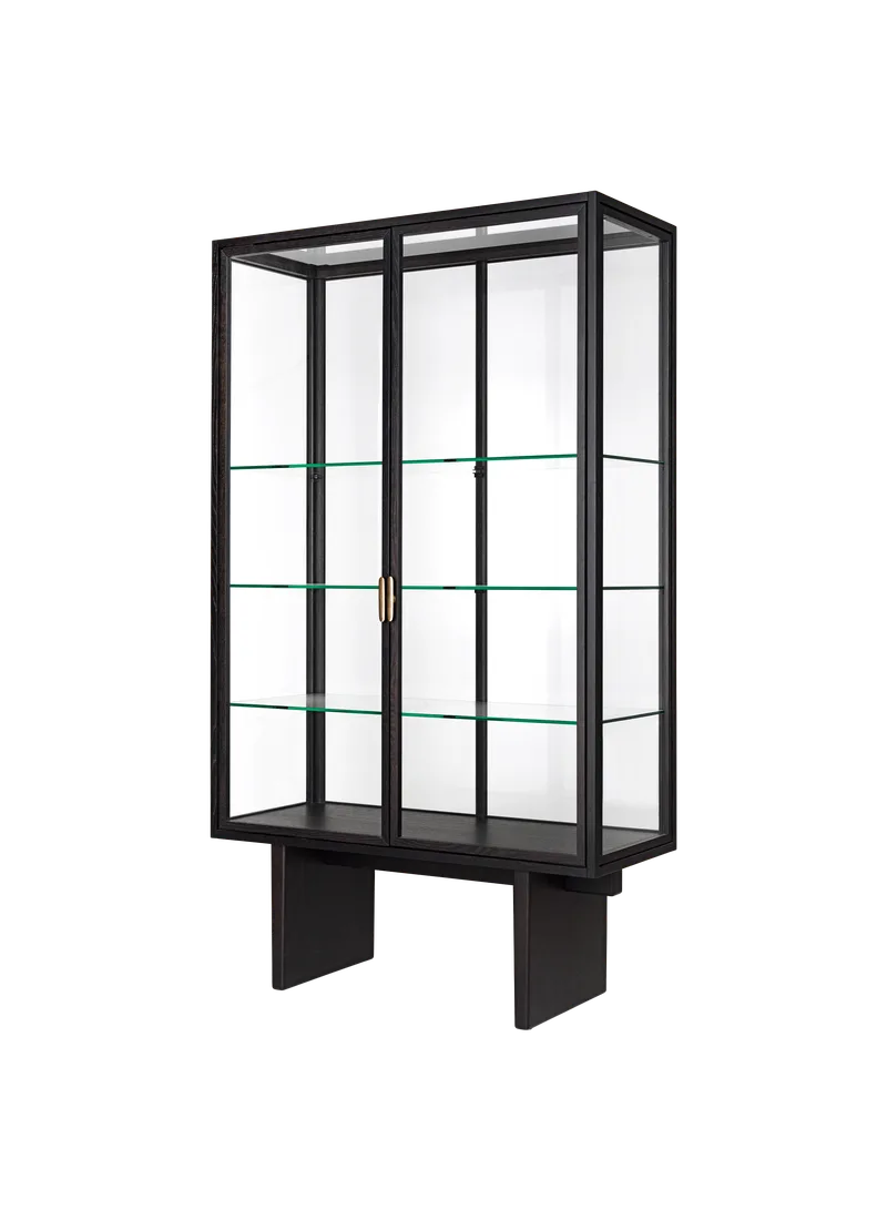 Private Vitrine van GUBI in Brown/Black Stained Oak – productfoto