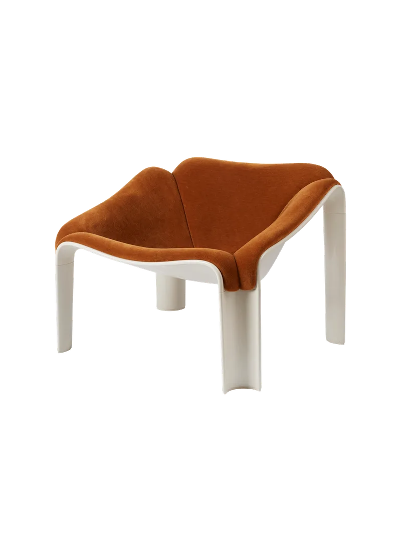 F300 Lounge Chair van GUBI in Alpaca Alto, Dedar (021, Standard), Alabaster White – productfoto