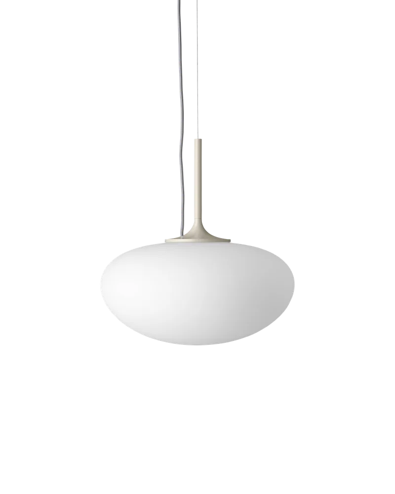 Stemlite Pendant van GUBI in Pebble Grey, Frosted Glass, EU – productfoto