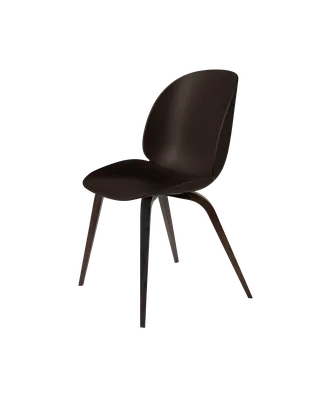 Beetle Dining Chair, Un-Upholstered by GUBI in Mocha Brown, Wood base, Smoked Oak – product photo 3 of 3