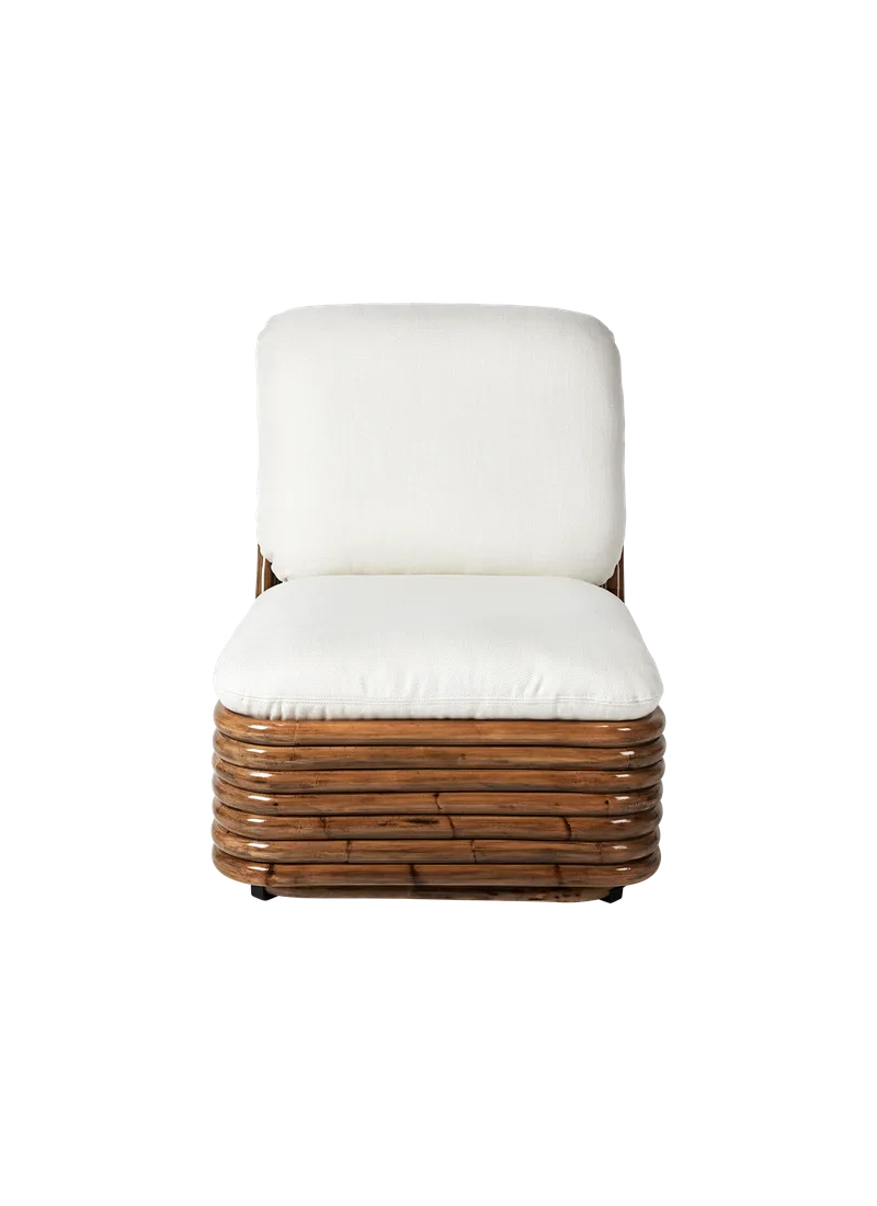 Bohemian 72 Lounge Chair by GUBI in Flair Special FR, Dedar (101, Standard), Rattan – product photo 1 of 5