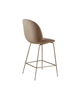 Beetle Counter Chair, Fully Upholstered von GUBI in Conic base, Antique Brass, Sunday, Dedar (034, Standard) – Produktfoto 2 von 4