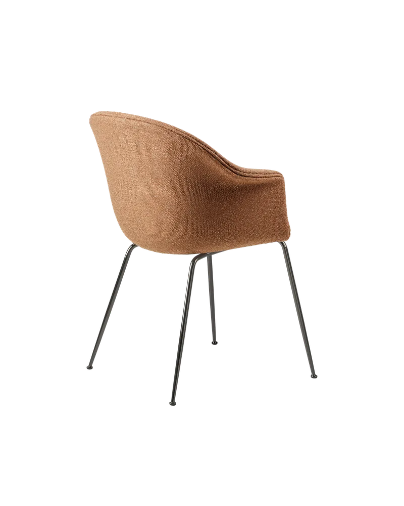 Bat Dining Chair, Fully Upholstered by GUBI in Around Bouclé, Dedar (032, Standard), Conic base, Black Chrome – product photo 3 of 4
