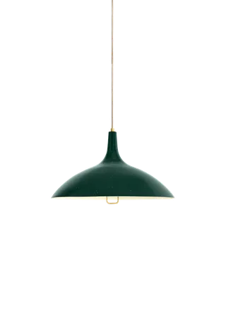 1965 Pendant von GUBI in Bistro Green Semi Matt, Brass, Nein, EU – Produktfoto 4 von 4