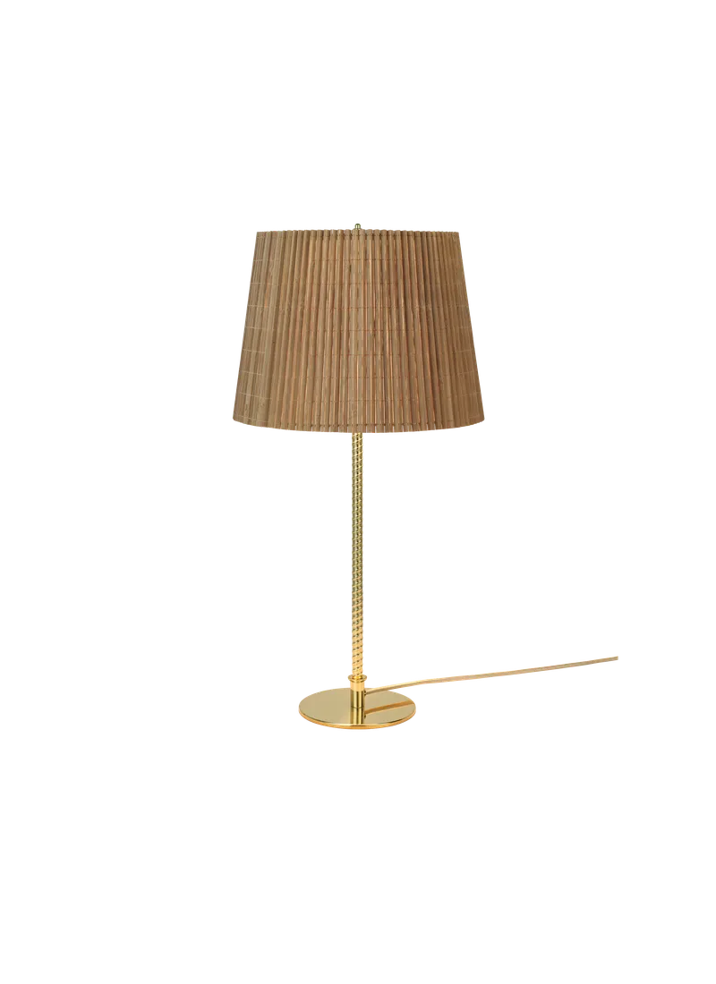 9205 Table Lamp von GUBI in Bamboo, Brass, EU – Produktfoto 1 von 6