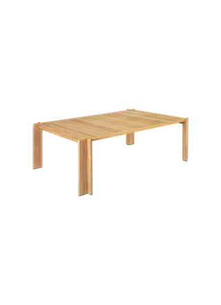 Atmosfera Dining Table van GUBI in 209 × 105 cm, Natural teak, Natural teak – productfoto 2 van 6