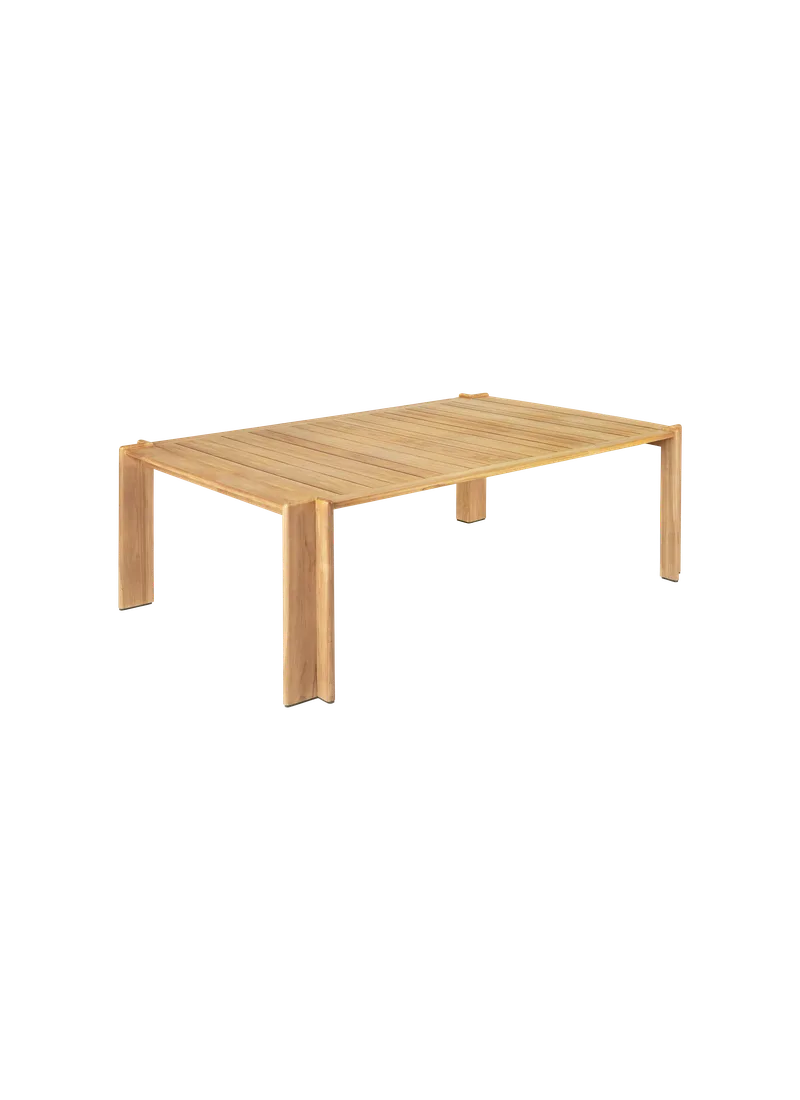 Atmosfera Dining Table van GUBI in 209 × 105 cm, Natural teak, Natural teak – productfoto 2 van 6