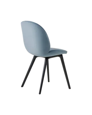 Beetle Dining Chair, Fully Upholstered von GUBI in Sunday, Dedar (002, Standard), Plastic base, Black – Produktfoto 3 von 5