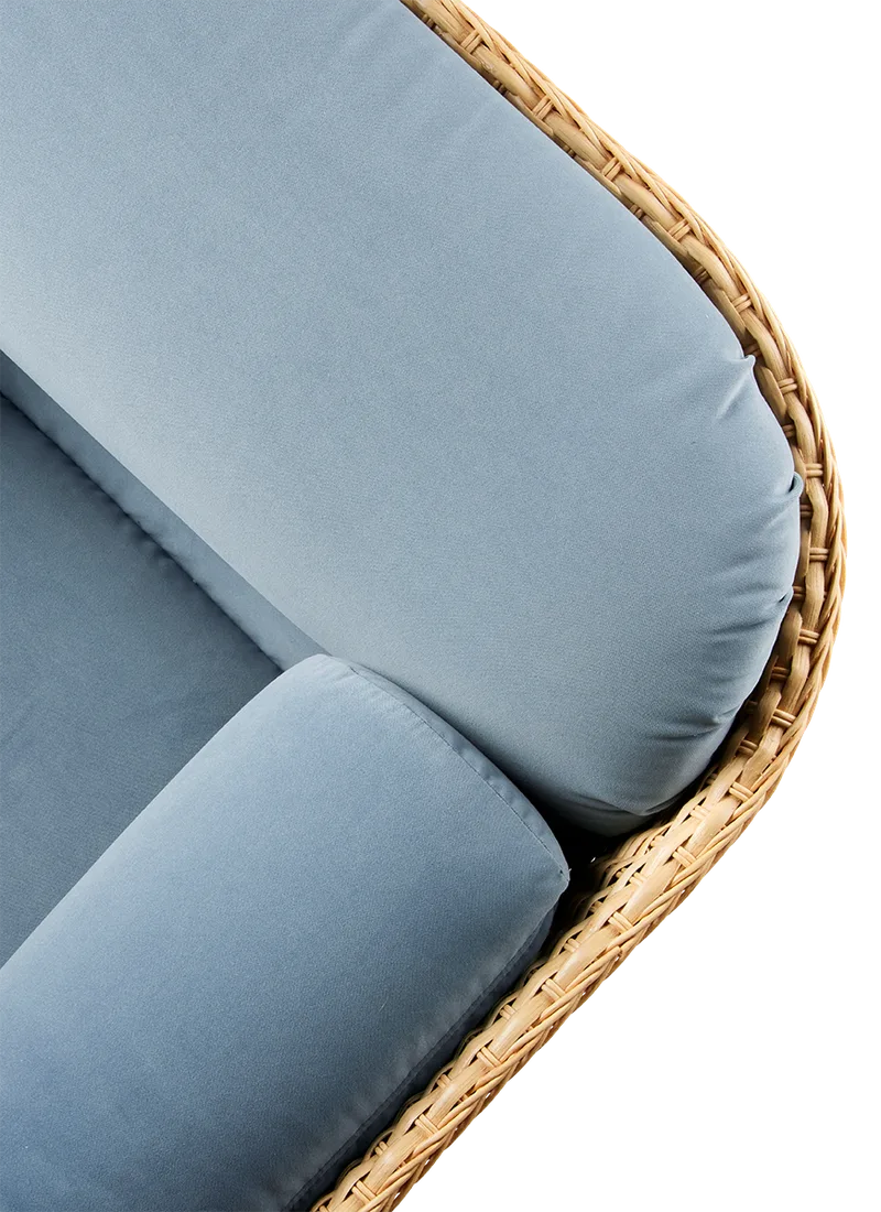 Basket Lounge Chair von GUBI in Sunday, Dedar (002, Standard), Rattan – Produktfoto 3 von 5