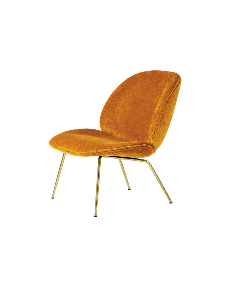 Beetle Lounge Chair by GUBI in Mumble, Glamour Group (49, Standard), Brass Semi Matt – product photo 2 of 2