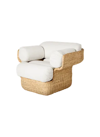 Basket Lounge Chair von GUBI in Lorkey, Limonta (40, Standard), Rattan – Produktfoto 6 von 6