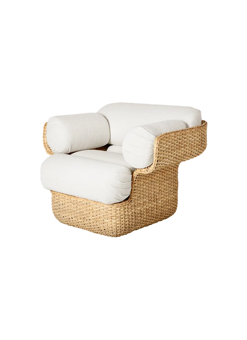 Basket Lounge Chair von GUBI in Lorkey, Limonta (40, Standard), Rattan – Produktfoto 6 von 6